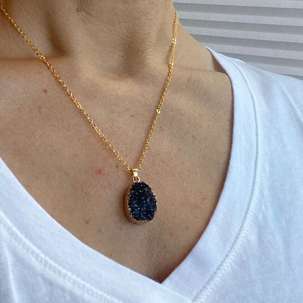 •druzy necklace•